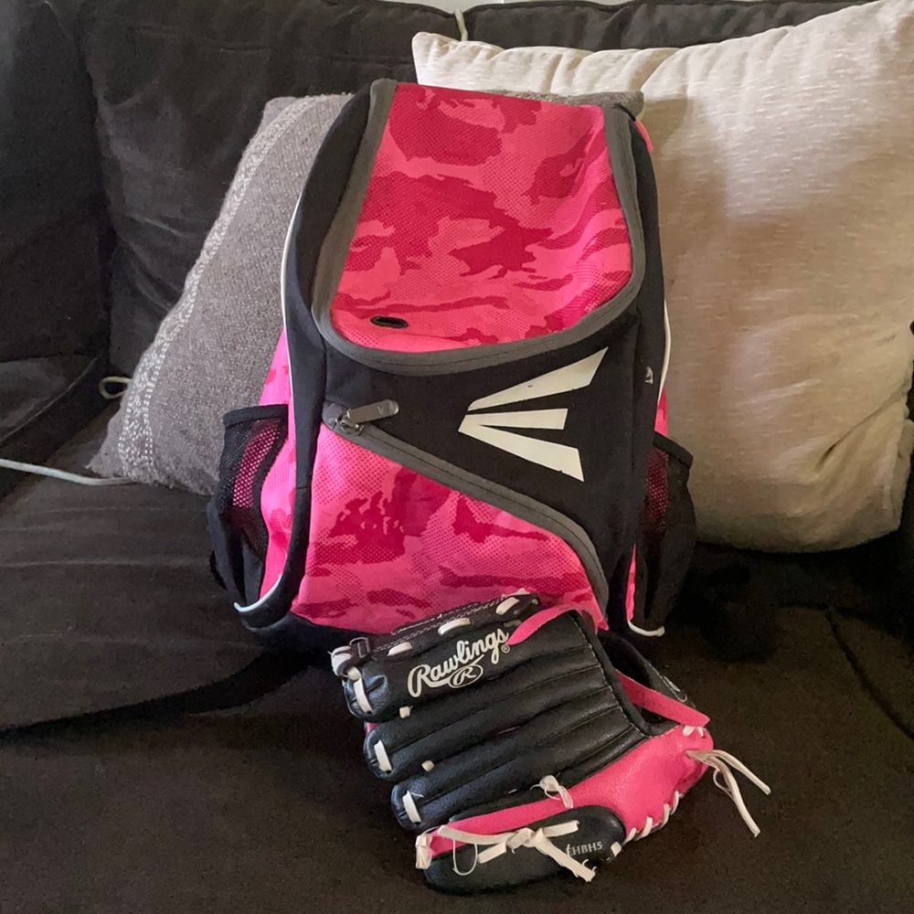 Easton Softball Bag & Glove